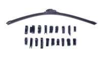Balai d'essuie-glace avant universel à crochet U/J MB11 pour Beetle Corolla Polo – Couvre-essuie-glace de pare-brise compatible avec 99 % des modèles de voitures – Plus de adaptabilité
