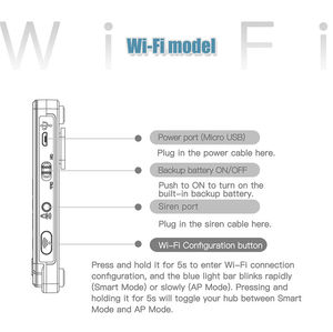 Kit de sécurité intelligent Tuya pour la maison avec clavier tactile et capteurs sans fil pour usage intérieur - Product Image 3