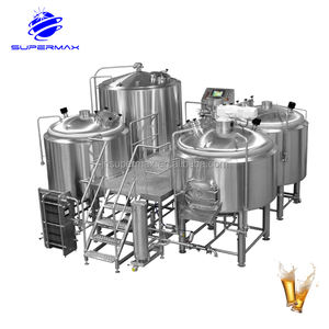 Micro Brewery Equipment 1000L Semiautomático PLC Controle Alta Produtividade Beer Brewing Pump Motor Fermentação Tanques - Product Image 4