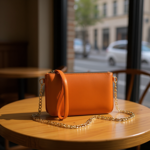 โซ่โลหะสำหรับกระเป๋าถือ 40 ซม. x 6 มม. สีทอง พร้อมคลิป - Product Image 2