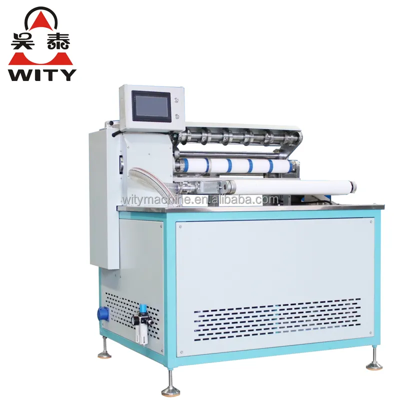 Automatic Paper Tube Feeding Labeling and Cutting Machine For White Latex