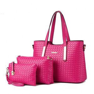 High Quality 3 Pcs / 1 Set Lady PU Leather Handbag Polyester Shoulder Bags Tote <b>Purse</b> Messenger Satchel - Product Image 6
