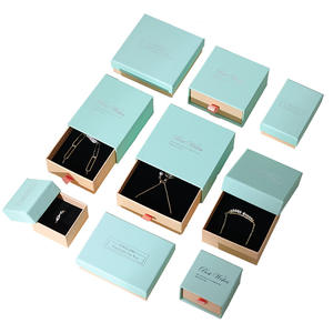 批发定制滑动抽屉首饰盒收纳解决方案项链耳环戒指-珠宝套装纸袋包装 - Product Image 2