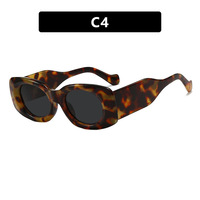 Lunettes de soleil UV400 rectangulaires 19408, style tendance, inspirées d'Instagram, pour hommes et femmes.