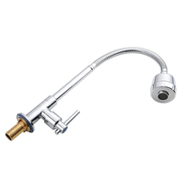 Yomojooka robinet de cuisine, nouveau design eau froide, long tuyau flexible en acier, robinet d'évier de la cuisine