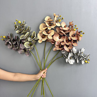BF-OD09 Bloom Floral Haute Qualité 7 Têtes Luxe Faux Latex Papillons d'Orchidée Fleurs Artificielles Toucher Réel Phalaenopsis Orchidée