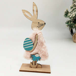 ตุ๊กตาไก่อีสเตอร์ ของตกแต่งไม้สำหรับบ้าน ห้องนั่งเล่น สไตล์สแกนดิเนเวียน งานฝีมือจิ๋วสำหรับตกแต่ง - Product Image 2