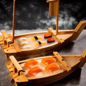 Bateau en bois écologique de <span class=keywords><strong>sushi</strong></span> pour le restaurant ou le service de traiteur - Product Image 6