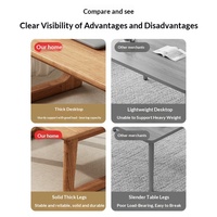 Table pliante portable en bois, écologique, légère, design compact, facile à transporter, meubles de salon, gain de place, polyvalente