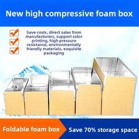 Boîte d'emballage en carton isolant en mousse d'aluminium de qualité alimentaire pour l'expédition logistique à chaîne du froid de fruits frais (lychees, raisins)