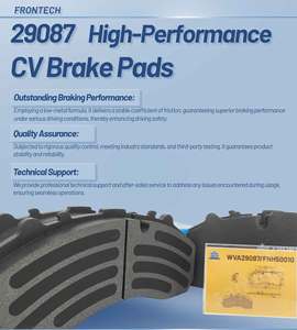 High Quality Heavy Duty Truck Parts Disc Pad WVA 29087 29162 for DAF/ Mercedes-Benz/ Actors - Product Image 3