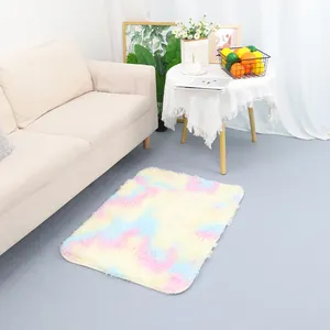 4x5.9英尺室内现代毛绒地毯蓬松粉色地毯可爱粗毛地毯模糊舒适地毯苗圃粗毛地毯