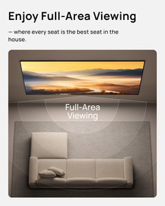 Écran de projection à cadre fixe XGIMI 100'' 16:9 HD pour cinéma maison, présentations professionnelles, léger, installation simple - Product Image 1