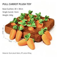 Jouet en peluche personnalisé en forme de carotte pour la récolte - Jeu interactif à tirer et jouet sensoriel éducatif pour bébés