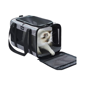 <span class=keywords><strong>Adele</strong></span> 17,5x11x11 pulgadas bolsa de viaje para mascotas de lado suave 16 Lbs gato perro portador para cachorro llevar juguete tela hogar llevar accesorio - Product Image 6
