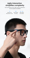 Gafas Inteligentes Electrónicas con IA para Exteriores 2026, Grabación de Video WIFI, Asistente de Voz con IA, Cámara de 800W, Gafas Traductoras Inteligentes