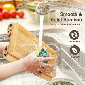 Vassoio Portaoggetti in Legno Ecologico a Singolo Strato per Bracciolo del Divano, Cucina, Bagno e Soggiorno, per Cibo, Bevande e Utensili - Product Image 1