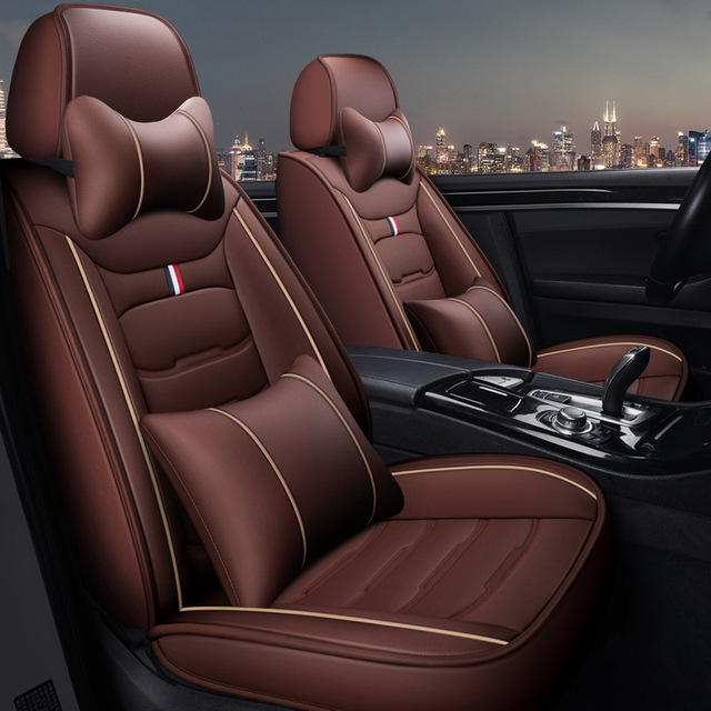 Hot Sale 5 Seats Car Seat Cover Car Accessories Pu Leather Universal for KIA/ Toyota/camry/tesla/nissan/civic/mazda3