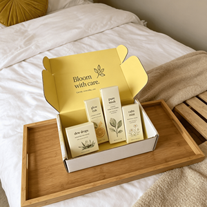 Cleansing Balm DTC Packaging Boxes E <b>Flute</b> Self Die Cut Mailer Box Custom Packaging - Product Image 5