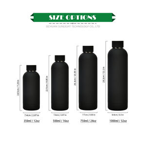 Botella de Agua de Viaje de 500 ml, Venta al por Mayor, Logotipo Personalizado, Termo de Acero Inoxidable de 750 ml, Botella de Agua Caliente con Revestimiento de Goma - Product Image 2