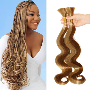 Cheveux humains en vrac, 100% cheveux humains, extensions de cheveux style bohème, <span class=keywords><strong>prix</strong></span> de gros, différentes tailles. - Product Image 5