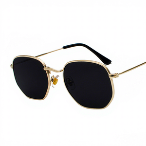 JET 7006 Harajuku Einzigartige Unregelmäßige Sonnenbrille Modische Metallbrille für Männer und Frauen im Künstlerischen Stil mit UV400-Schutz - Product Image 2