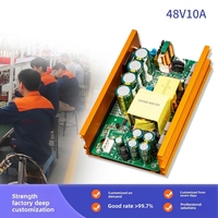 Alimentation électrique CC personnalisée en usine 48V10A 480W, carte d'alimentation nue avec interrupteur intégré, PWM, dissipateur thermique, fixation par vis, AC vers DC