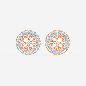 Elegantes pendientes tipo chaqueta con halo de diamantes de laboratorio en forma de pera de 1 7/8 quilates con brillo brillante, realzadores de joyería de lujo ético para mujer - Product Image 1