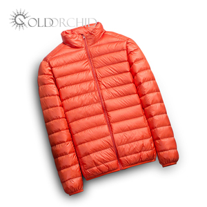 Vestes en plumes de canard, légères et chaudes, <span class=keywords><strong>bon</strong></span> marché, avec logo personnalisé, <span class=keywords><strong>manteau</strong></span> à capuche noir en nylon pour hommes - Product Image 2
