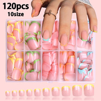 Presse à ongles professionnel rouge amande pour la Saint-Valentin, très demandé pour les salons de manucure, faux ongles en gel souple à couverture complète pour french manucure