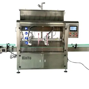 2 Nozzles Continuous Filling Machine Max 3600 Bph For 500ml Lobe Pump Filler For Higher Viscosity Material