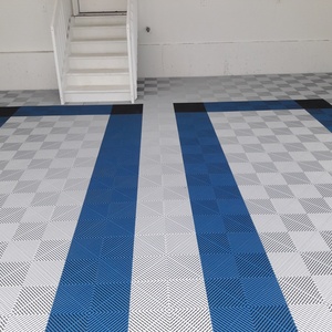 Outstanding Quality Garage <span class=keywords><strong>Floor</strong></span> Tiles Fácil de instalar Plastic Tiles Interlock Outdoor Flooring para Garagem e Car Shop - Product Image 2