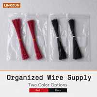 Kabel UL10368 UL3266 26AWG Merah Hitam dengan Ujung Terbuka 185±5mm untuk Palu Listrik WU312, Baterai, dan Kabel Kontrol