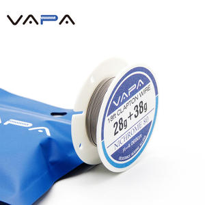 VAPA Ni80 Cable de resistencia de calentamiento eléctrico de 18 pies Nichrome80 Clapton fundido 28ga + 38ga aleación de níquel - Product Image 4