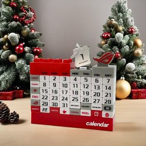 Factory Priced Cute Plastic Standing Desk Calendar Small Accessory Toy for Christmas Birthdays Promotions for Desks