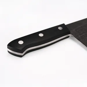Faca de chef serbiana qxf, faca de alto carbono feita à mão tang de corte de açougueiro com bainha