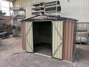 <span class=keywords><strong>Cobertizo</strong></span> de almacenamiento de metal para exteriores de 8*6 pies con 2 puertas con bisagras ensambladas fácilmente para patios traseros y <span class=keywords><strong>cobertizo</strong></span> de jardín - Product Image 3