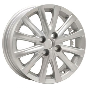 Roue de voiture de passager en argent <span class=keywords><strong>15</strong></span> <span class=keywords><strong>pouces</strong></span> jante de roue en alliage à <span class=keywords><strong>5</strong></span> <span class=keywords><strong>trous</strong></span> pour voiture de tourisme Yaris Nancy - Product Image 1