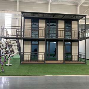 Настраиваемый Роскошный Двухэтажный 20-футовый Расширяемый Контейнерный Дом, Современный Сборный Мини-Дом с Кухней, Складные Стальные Виллы - Product Image 2