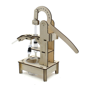 Kit de modelo de bomba de agua de madera, manual, experimento científico, juguete educativo STEM para niños de 7 a 9 años - Product Image 1