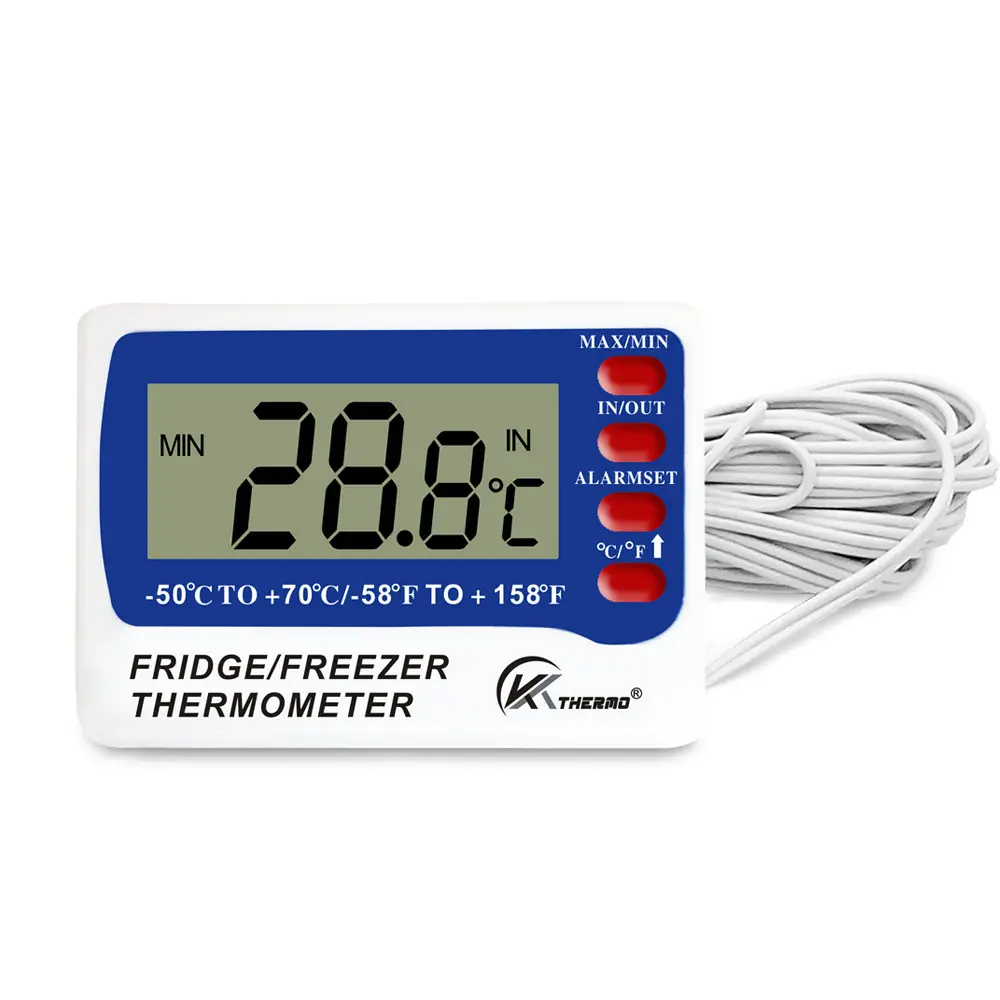 Termometer Freezer Digital terlaris dengan fungsi Alarm Magnet termometer kulkas