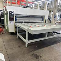 Máquina de Fabricación de Cartón Corrugado con Alimentador de Cadena, Impresión Flexográfica, Ranurado y Troquelado Rotatorio RS4 Slotter