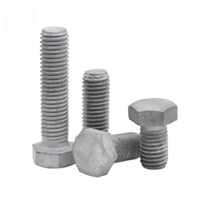 Mai Lin Hex Head Bolt M6 M30 Hot Dipped Galvanized Grade A 4.8 Steel Construction Fastener Connection GB 5783-86 - Product Image 1