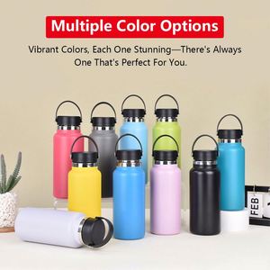 Bouteille isotherme en acier inoxydable de grande capacité 32 oz, tasse de voyage thermique moderne pour usage extérieur, cadeau - Product Image 6