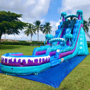 Nuovo Design gonfiabile scivolo ad <span class=keywords><strong>acqua</strong></span> 0.55mm PVC piscina scivolo all'aperto divertente castello gonfiabile per il noleggio del partito - Product Image 1