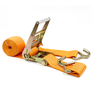 超耐久性 4 in 10トン ヘビーデューティー ラチェット式タイダウンストラップ ダブルJフック付き - Product Image 5