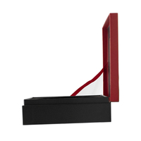 Sous-verres personnalisés boîtes d'emballage à clapet carton noir boîte cadeau artisanale avec fenêtre transparente