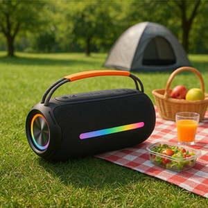 Enceinte Bluetooth TWS sans fil LED RGB étanche IPX6 pour son stéréo Boombox, idéale pour les activités sportives en extérieur - Product Image 4