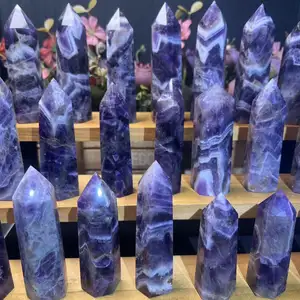 Wholesale Amethyst Healing Quartz Crystal Tower Dream Amethyst Point For Decoration