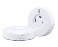Veilleuse LED à détecteur de mouvement rechargeable par USB, cercle, cuisine, chambre à coucher, escaliers, couloir, armoire, placard, veilleuses
